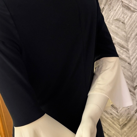 Tommy Hilfiger Black midi dress with Cream Accents, BNWT, size 8 - Picture 9 of 10